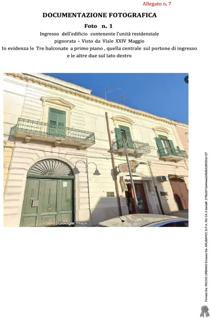 Viale XXIV Maggio n. 42, Cerignola, (Foggia)