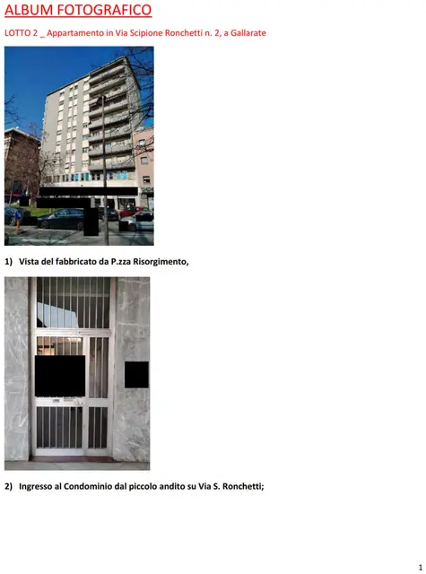 Via Scipione Ronchetti 2, Gallarate, (Varese)