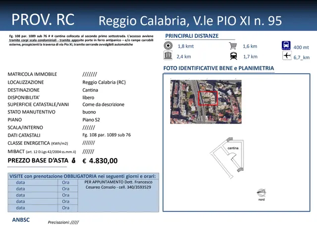 VIALE PIO XI n. 95, Reggio di Calabria, (Reggio di Calabria)