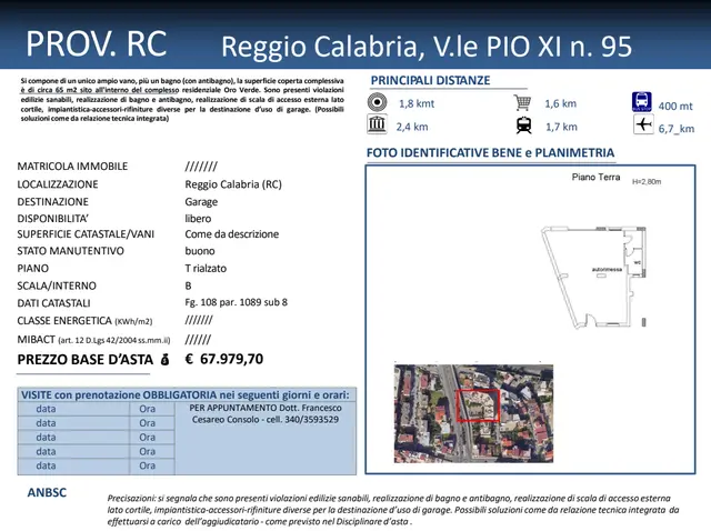 VIALE PIO XI n. 95, Reggio di Calabria, (Reggio di Calabria)