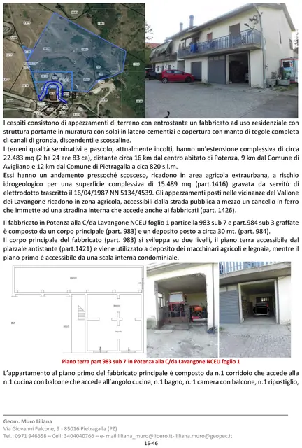 Contrada Lavangone, 85100 Potenza PZ, Italia, Potenza, (Potenza)