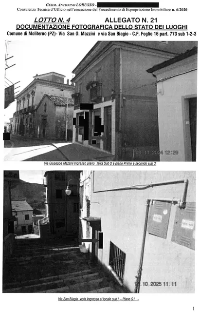 via San Biagio e via Giuseppe Mazzini, Moliterno, (Potenza)