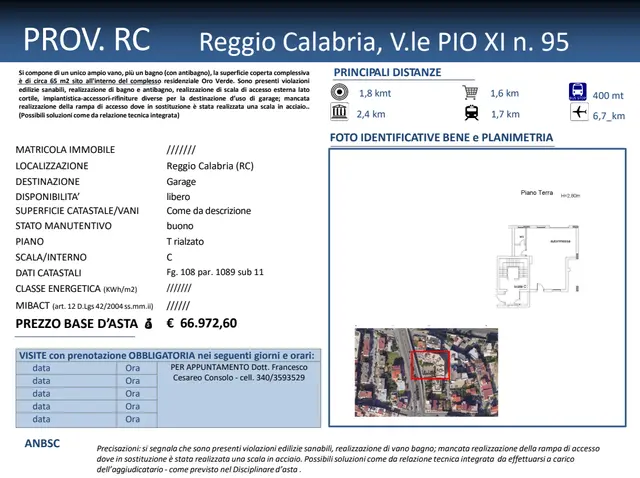 VIALE PIO XI n. 95, Reggio di Calabria, (Reggio di Calabria)