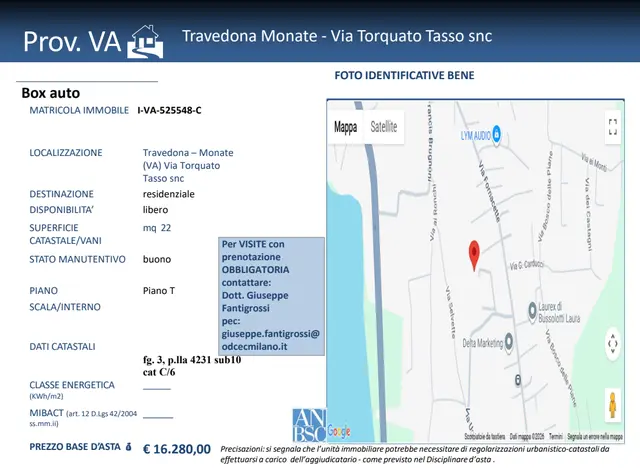 Via Torquato Tasso snc, Travedona-Monate, (Varese)