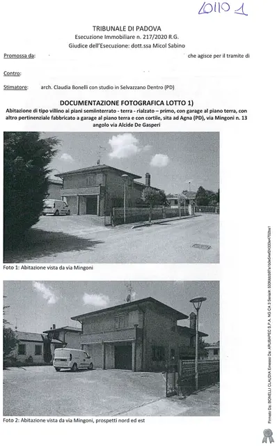Via mingoni  13, Agna, (Padova)