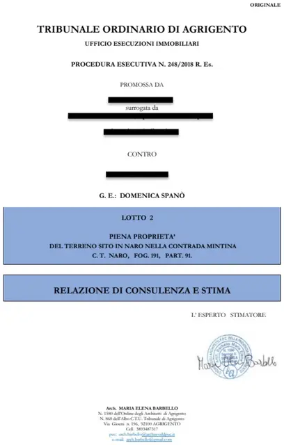 C.da Marcatobianco Mintina, Naro, (Agrigento)