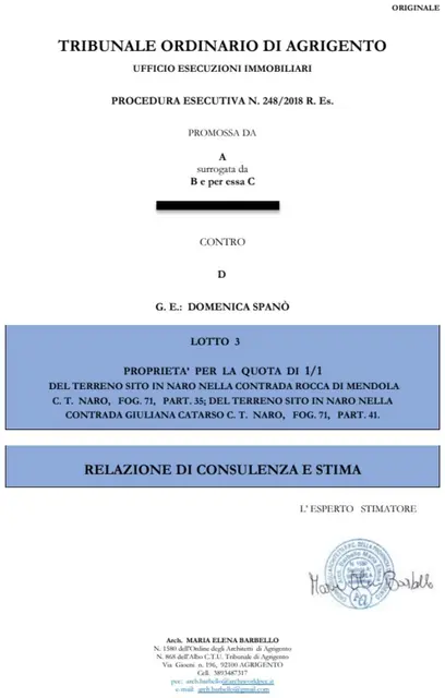 C.da Rocca di Mendola e C.da Giuliana Catarso, Naro, (Agrigento)