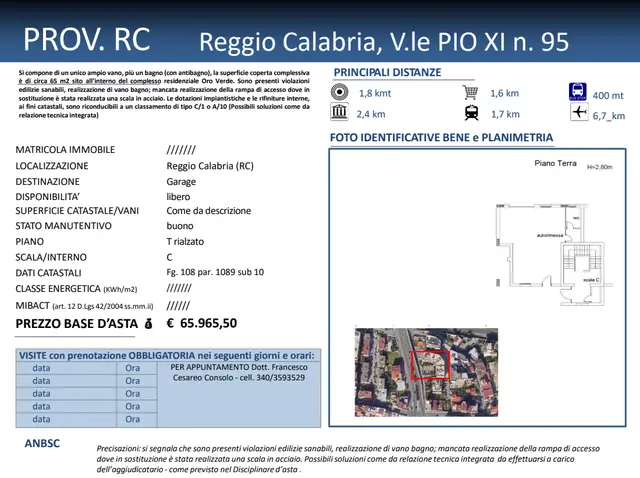 VIALE PIO XI n. 95, Reggio di Calabria, (Reggio di Calabria)